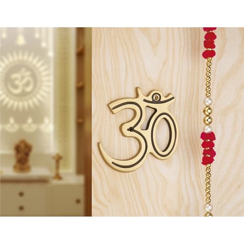 Image of COMPASS Brass Home Decorative Decor OM,Wall Hanging Showpiece, Antique | DI OM | 150MM X150 MM | Pack OF 1