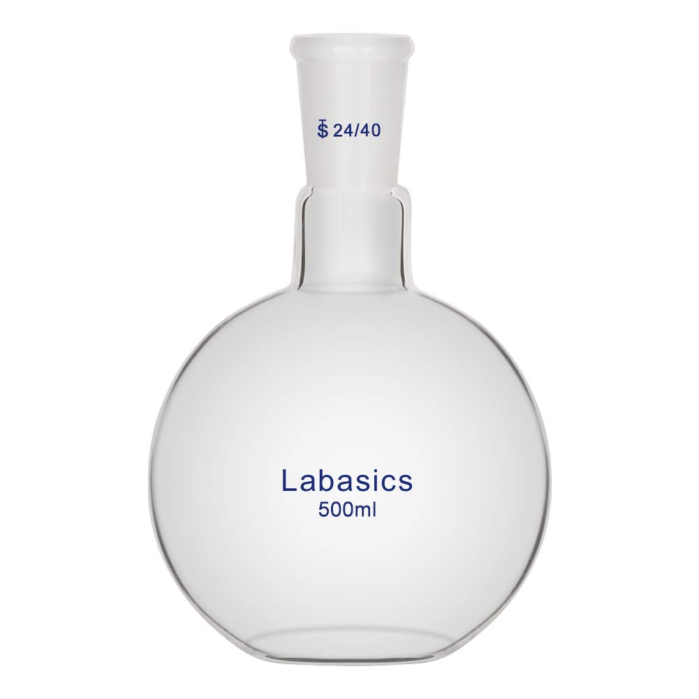 Labasics Glass 50ml Single Neck Flat Bottom Boiling Flask, with 24/40 Standard Taper Outer Joint, 50ml — Amazon image 9