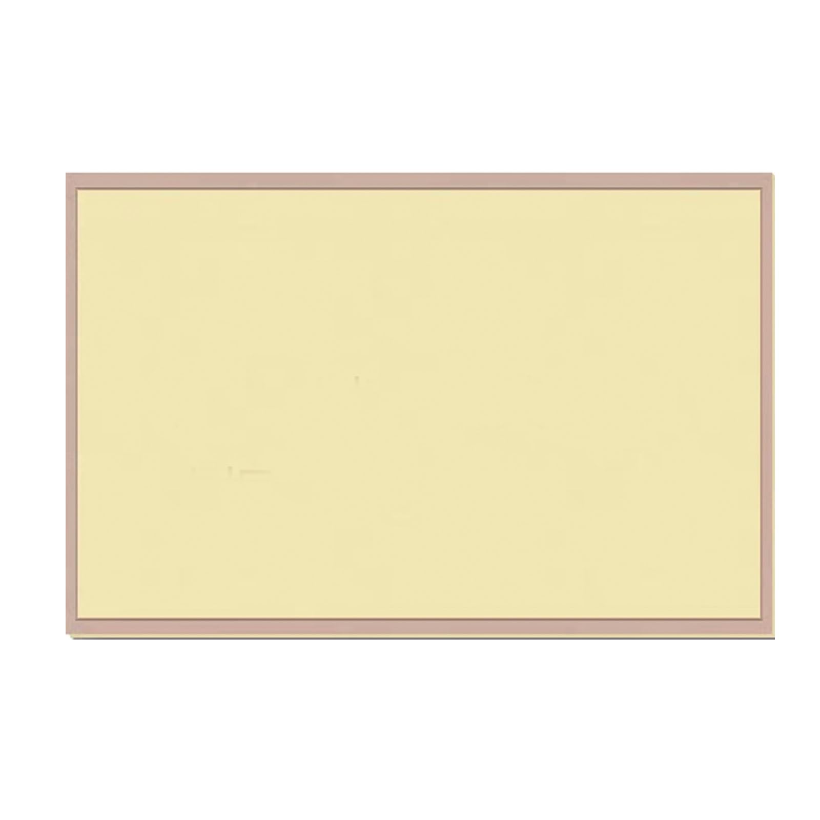 60 X 40cm Linen Bulletin Board, White Framed Corkboard, White Oak Frame Linen Cork Board, Vision Board And Decorative Hanging Pin Board(Camel+yellow,60 * 80cm)