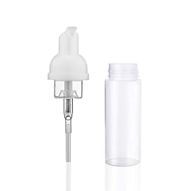 12 Pcs Empty Bottle Travel Soap Bottle | Plastic Foam Dispenser Bottle | Mini Foaming Soap Pump Dispenser for Cleaning, Travel, Cosmetics Packaging (2 oz)