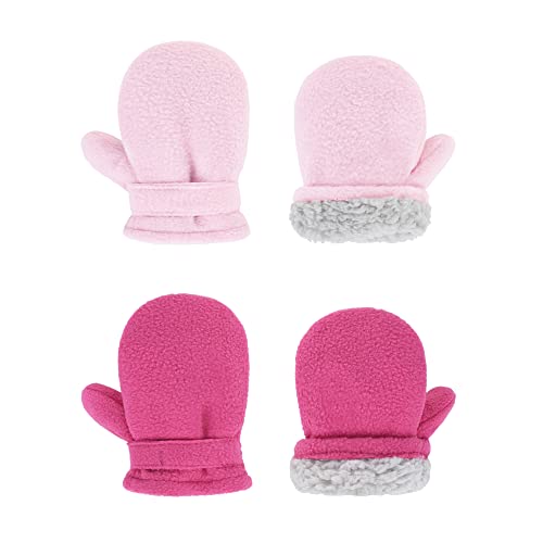 Zando Baby Mittens Baby Fleece Lined Mittens Winter Mittens For Newborn Baby Boys Girls Warm Baby Mittens 6-12 Months A Rose Red & Pink 6-12 Months #TOP8