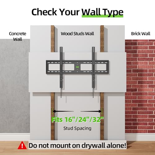 USX MOUNT Schwere TV-Wandhalterung für 45-100 Zoll (114-254 cm) Fernseher, Max. VESA 800x600 mm, Universelle TV-Halterung bis zu 91kg, XFL901