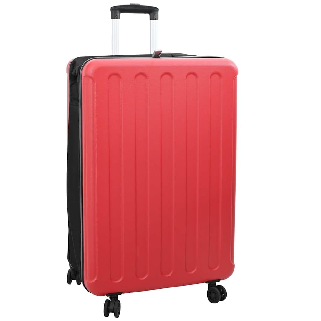 Koffer mit Schloss Rot ABS Kunststoff 50 x 30 x 76 cm Hartschale Trolley mit Spinner-Rädern und Griff, leicht, robust, TSA Schloss, ideal für Reise, Urlaub, Business und Kurztrip