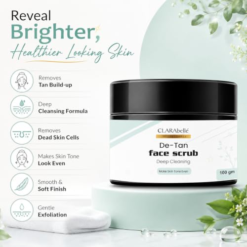 Image of Tan Removal Face Scrub (100gm) | Blackhead, Whitehead Remover, Dead Skin Remover, Detan Pack