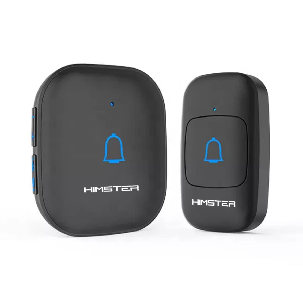 Himster Wireless Doorbell, Waterproof Door Bell Chime Kit Alarm for Home at Upto 1000 Feet Range Operating with 56 Melodie...