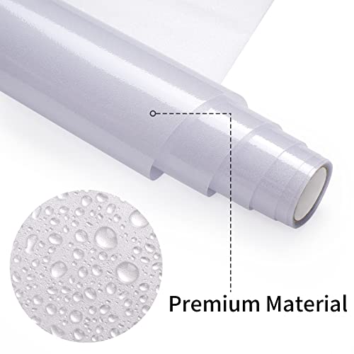 Mecto Window Privacy Film Clear Frosted Glass Window Film Removable Sun Blocking Privacy Window Film Non Adhesive Window Film For Home Office Shower Bathroom (Clear, 17.7 X 78.7 Inch) #TOP1