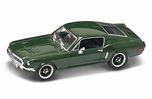 1968 Ford Mustang GT Bullitt, Green - Yatming 43207 - 1/43 Scale Diecast Model Toy Car