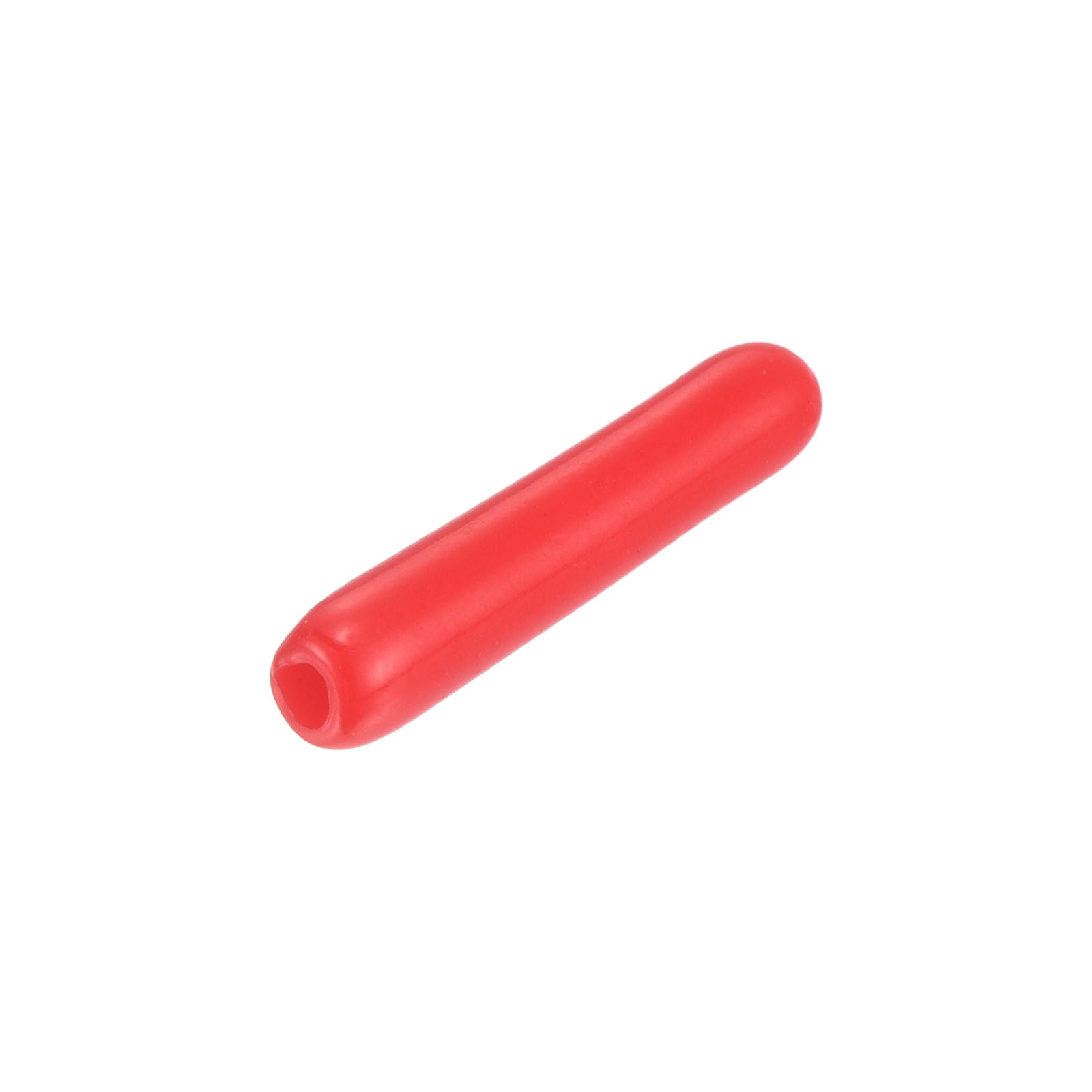 uxcell 20pcs Rubber End Caps 1.3mm ID Vinyl Round Tube Bolt Cap Cover Thread Protectors Red