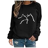 Weihnachten Hoodie Pullover Damen Bluse Kelchkragen Damen Hoodie Vintage Sweatjacke Petrol Bluse A Linie Damen Tunika Weiss Damen Langarm Tunika Royalblau Damen Trasher Pulli Flammen Tu