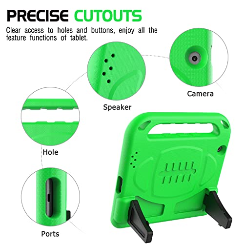 Avawo Kids Case Built-In Screen Protector For Ipad 2 3 4 （Old Model）- Shockproof Handle Stand Kids Friendly Compatible With Ipad 2Nd 3Rd 4Th Generation (Green) #TOP4