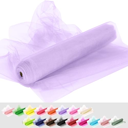 Lavender Tulle Fabric Rolls 54 Inch 10 Yards Tulle Ribbon Spool Bolt