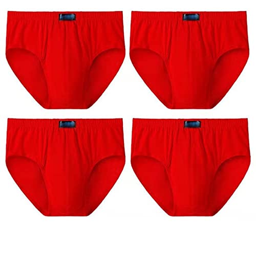 Calzoncillos bóxer de hombre talla grande ropa interior de algodón suelto pack de 4 XL