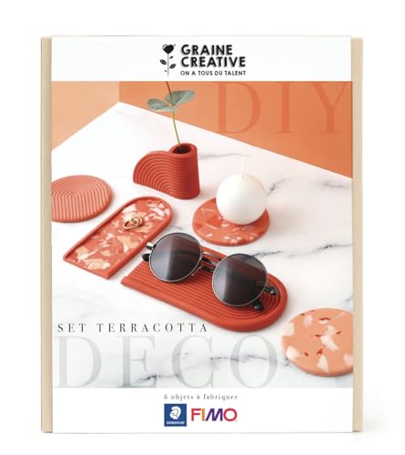 Coffret DIY design terracotta kit de modelage pour objets décoratifs fins