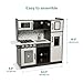 Melissa & Doug Chef's Wooden Pretend Play Kitchen for Kids with “Ice” Cube Dispenser - Charcoal Gray, Kids Kitchen Play Set, for Toddlers and Ages 3+ - FSC-Certified - FSC Certified
