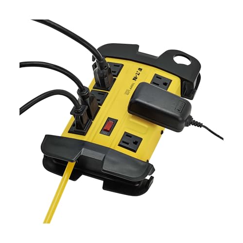 Tripp Lite Eaton TLM815NS Multitoma Industrial 8 Salidas, Cable 4.57 metros, Carcasa Metálica Amarilla miniatura 2