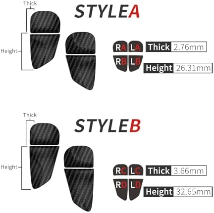 PlayVital Blade 2 Pairs Shoulder Buttons Extension Triggers for ps5 Controller, Game Improvement Adjusters for PS Portal Remote Player, Bumper Trigger Extenders for ps5 Edge - Graphite Carbon Fiber — view 2
