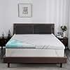 Extra Firm Mattress Topper Queen Size 4 Inch, Cooling Egg Crate Gel+Bamboo High Density Memory Foam Mattress Topper with Removable Ice Silk Cover, Bed Topper for Pain Relief,No Smell,CertiPUR-US,79*59