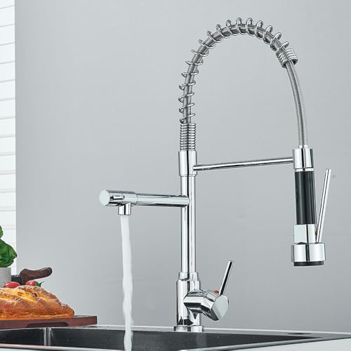 Robinet de cuisine chromé noir mat pour simplifier la vaisselle et la préparation des repas - 5