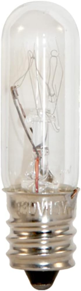 Satco S3913 (Pack of 10) 15 Watts 130 Volts 2700 Kelvin T4 Clear Candelabra Base Incandescent Lamp