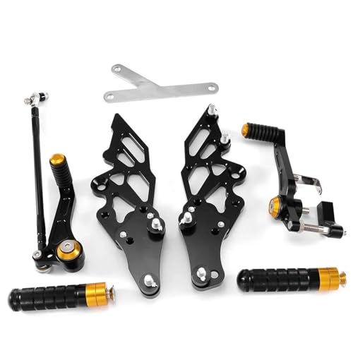 Repose-pieds arrière moto or pour balades en duo sur YAMAHA YZF-R15 V3