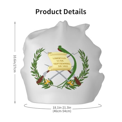 National Emblem of Guatemala Children Hip Hop Knitted Hat Kids Elastic Leisure Knit Cap Warm Sleep Beanies Black2