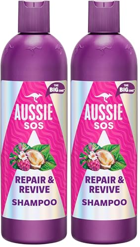 Aussie SOS Réparation Shampooing sauve les pointes cassantes et sèches