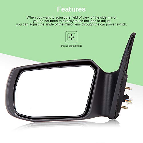 Scitoo Door Mirrors, Fit For Nissan Exterior Accessories Mirrors Fit 07-11 For Nissan Altima With Power Controlling Non-Telesccoping Non-Folding Features Driver Side #TOP3