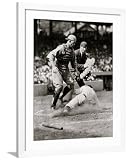 ART.COM Wall Photo Umpire's Call - Red Sox vs. Senators on White Frame, 32" x 40"