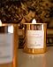 Benevolence LA Eucalyptus Orange Wood Wick Candles | Soy Christmas Scented Candles for Home | Holiday Candle Gifts for Women and Men | Home Fragrance | Aromatherapy | Shelf Decor | 8oz, 45 Hour Burn