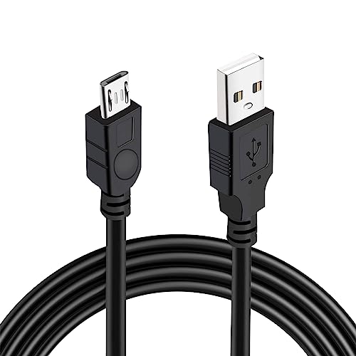 Xahpower USB Ladekabel für PS4, Extra Lang 3M Ladegerät Kabel für Playstation 4/ PS4/ PS4 Slim/ PS4 Pro/Xbox One/One S/One Elite/One X Controllers, Schwarz