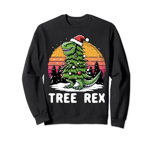 Tree Rex T-rex Dino Christmas Outfit Dinosaur Christmas Felpa