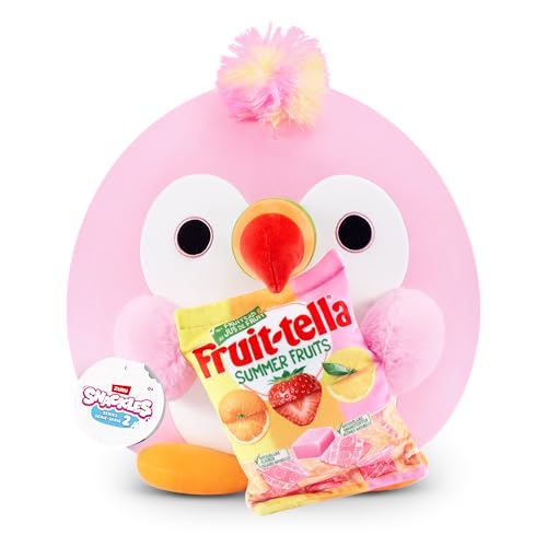 Snackles Series 2 8-inch Snackle by ZURU Cuddly Squishy Comfort 8-inch Plush with Licensed Snack Brand Accessory (Tucan&Fruit-tella)