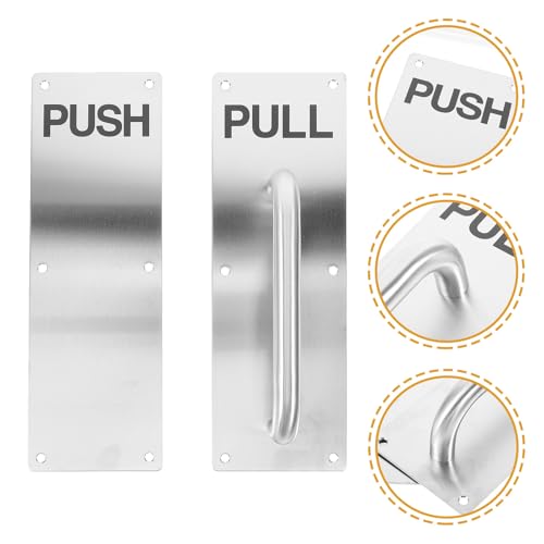 Poignée push-pull finition acier inoxydable pour porte intérieure