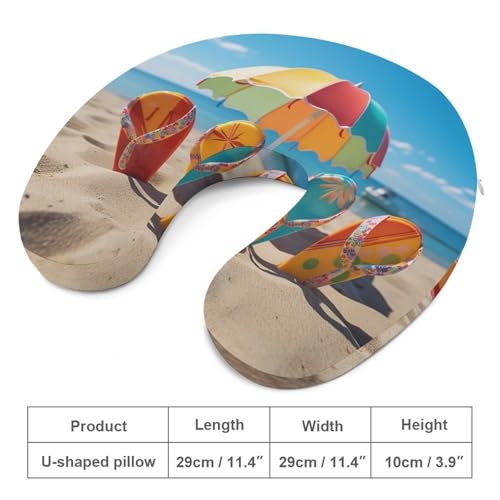 Almohada de espuma viscoelástica para viaje mediana miniatura 2