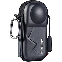 AKASO 360 Camera Carrying Case Portable Small Storage Bag | Hard Shell Travel Protector Cover Shockproof Pressure-Resistant Scratch-Proof Quick-Access Design Lightweight