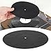 Hamwesh Turntable Mat, Anti Static Anti Slip Rubber 3mm Thickness Turntable Slipmat, Record Player Mat with Improved Sound Quality for LP All Record Players and Phonographs