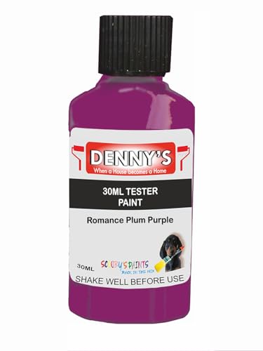 Premium Interior Wall & Ceiling Emulsion Paint – Romance Plum Purple – Rich Matt Finish, Durable & Washable, Low Odour, Ideal for Living Rooms, Bedrooms & Hallways (30ML Tester Bottle)
