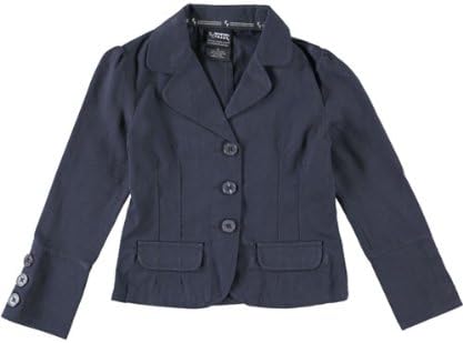 French Toast Girls Classic School Uniform Blazer, 4 Navy - Image 4