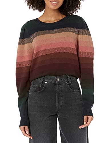 PAIGE Women's Callisto Crew Neck Slightly Cropped Bonet Stripe