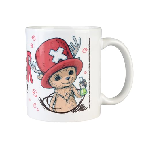 Grupo Erik Taza One Piece Manga Chopper - Tazas originales para regalar a fans del Anime y Manga | One Piece Merchandising | Taza desayuno 350ml de Cerámica | Apta Lavavajillas y Microondas