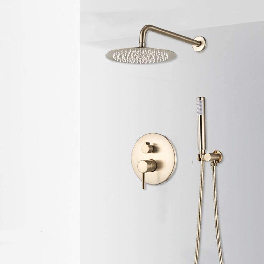 Système de douche à effet pluie dorée pour transformer votre salle de bain en spa privé