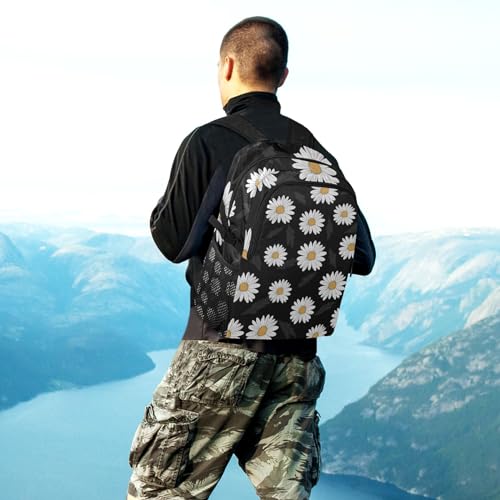 Mochila plegable ligera para senderismo y viaje negra miniatura 7