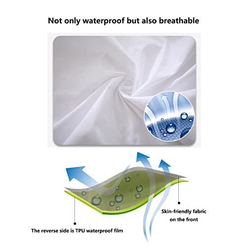 Alèse imperméable 180x200 cm drap-housse imprimé grand bonnet 25cm - 4