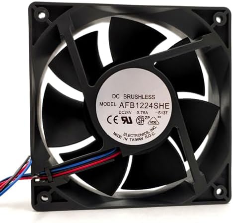 KIKIFAN AFB1224SHE 1238 12cm 120mm DC 24V 0.75A Server Inverter axial ...