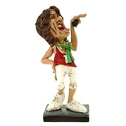 Joh. Vogler GmbH Funny Live Rockstar Mick by Warren Stratford Sculpture de caricature amusante - Les Beatles, Paul McCartney, John Lennon, RIngo Starr, George Harrison