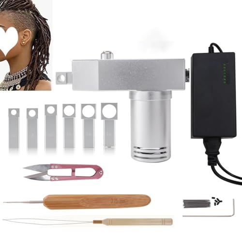 Handheld Dreadlock Machine with 6 Replacement Holes and Foot Petal,