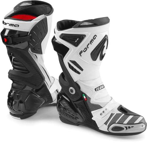 Forma Ice Pro Flow Stivali da motocicletta, nero/bianco, 47