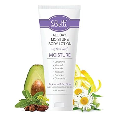 Belli Skincare All Day Moisturizer Body Lotion for All Skin Type, Comforts Dry Skin, Long Lasting & Hydrating, Pregnancy Safe, Vegan based, Chemical Free, 6.5 Oz Cover