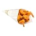 Paper Food Cones, Finger Food Cones - 5.9" - Grease-Proof, Food Safe Paper Cone - Newsprint - Disposable - Conetek - 100ct Box - Restaurantware
