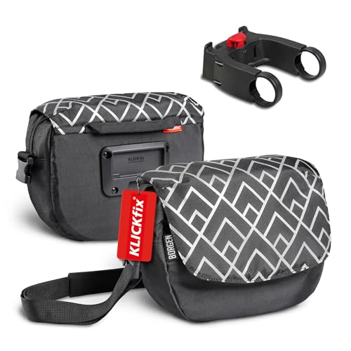 Bild: Borgen KLICKfix Lenkertasche Fahrrad - 5l Wasserabweisende und ger�umige Fahrrad Lenkertasche - Bike Bag E-Bike, MTB, Citybike, Rennrad - 2in1 Tragetasche Dank abnehmbarem Gurt - Fahrradtasche Lenker f�r 58,99 EUR (-5%) statt 39,95 EUR bei amazon.de
